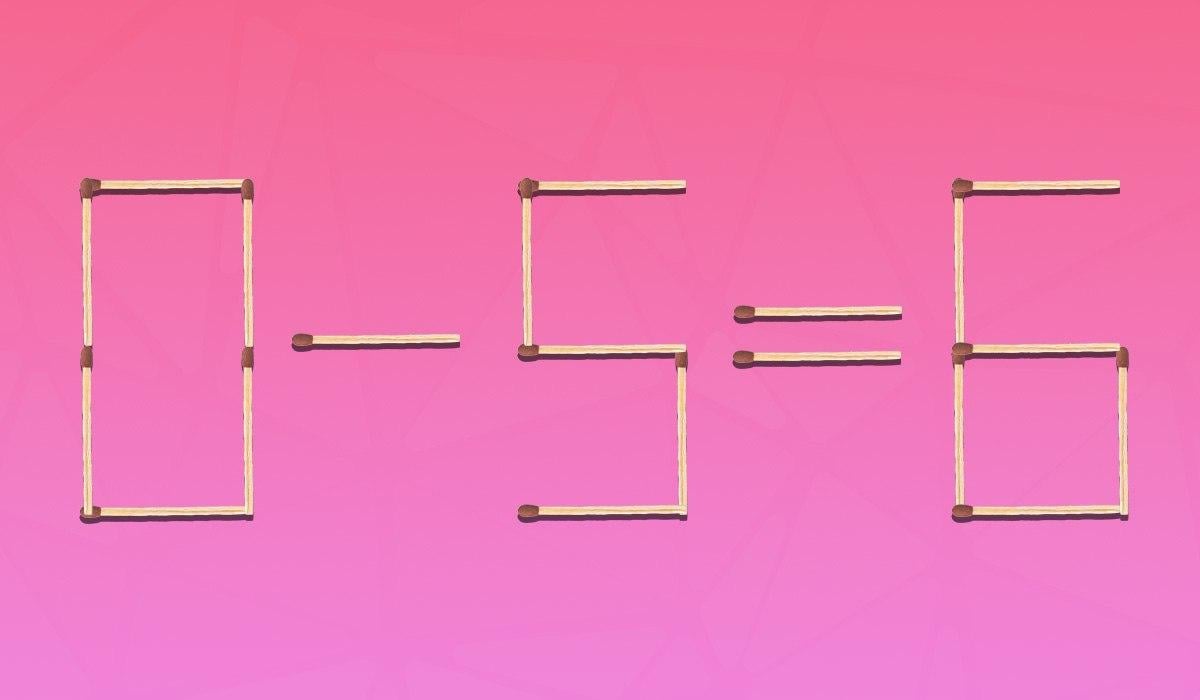 Musíte přetáhnout 2 zápalky, aby byla rovnost správná: jednoduchý IQ test