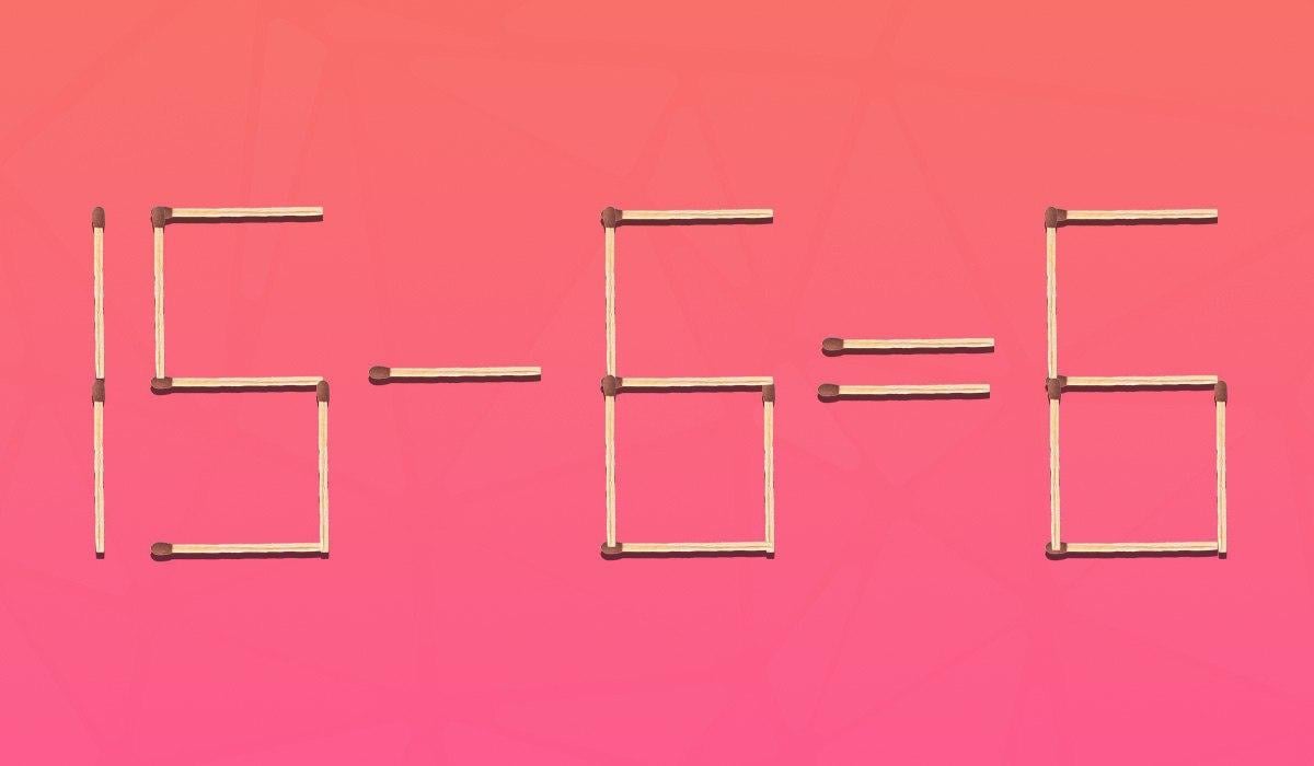 Aby byla rovnost správná, stačí posunout pouze jednu sirku: náročná hádanka.